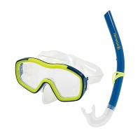 AQUASPHERE RACCOON MASK & SNORKEL JUNIOR TRANS/BLUE/YELL