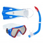 AQUASPHERE HERO MASK / SNORKEL & FINS JNR BLUE