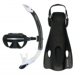 AQUASPHERE NABUL MASK / SNORKEL & FINS SNR BLACK