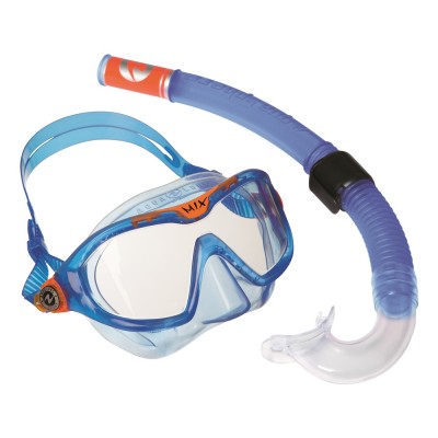 2024 AQUASPHERE MIX COMBO MASK & SNORKEL JUNIOR BLUE/ ORANGE