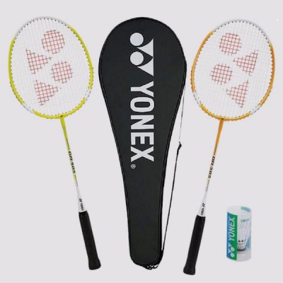 YONEX 2 PLAYER BADMINTON SET (INCL 2 RACKETS / 2 SHUTTLES )