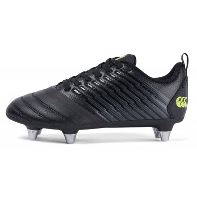 CANTERBURY STAMPEDE 3.0 PLUS SG-BLACK/LIME RUGBY BOOT