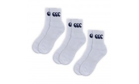 CANTERBURY 3 PACK CREW SOCK WHITE/NAVY