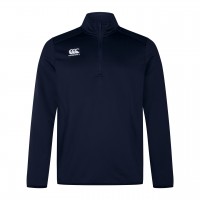 CANTERBURY MENS CLUB Q-ZIP MIDLAYER TRAINING TOP NAVY