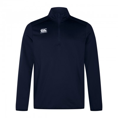 CANTERBURY MENS CLUB Q-ZIP MIDLAYER TRAINING TOP NAVY