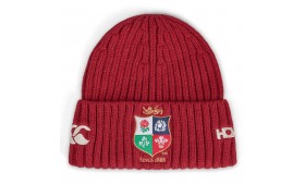 CCC BRITISH LIONS FLEECE BEANIE- RED