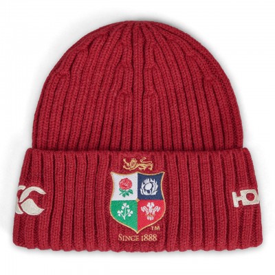 CCC BRITISH LIONS FLEECE BEANIE- RED