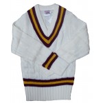 CRICKET SWEATER MAROON/GOLD