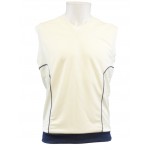 FLEECE SLIPOVER TRIM NAVY