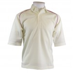 CRICKET SHIRT + MAROON PIPING