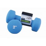 FITNESS MAD NEOPRENE DUMBBELLS 2.0 KG - BLUE