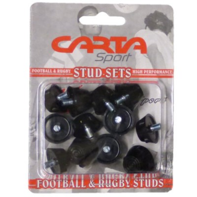 RUBBER FOOTBALL STUDS (BLISTER PACK OF 12)