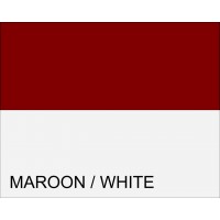 MAROON/WHITE CORNER POST FLAGS