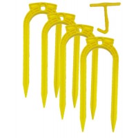 SAMBA FOOTBALL GROUND ANCHOR U PLASTIC (SET OF 4)