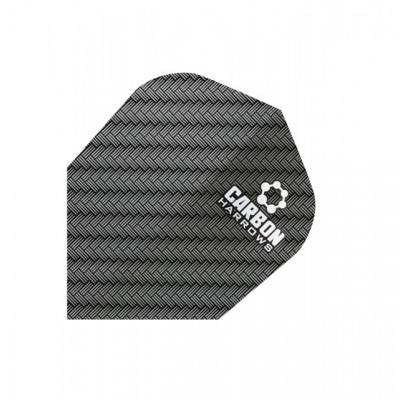 HARROWS DART FLIGHTS  DIMPLEX CARBON BLACK STYLE NO. 19