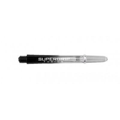 HARROWS DART STEMS SUPERGRIP FUSION BLACK/CLEAR HARROWS DART STEMS SUPERGRIP FUSION BLACK/CLEAR