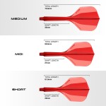 HARROWS SOLO FLIGHT AND SHAFT MEDIUM 6 -RED