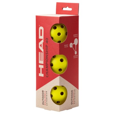 HEAD PICKLEBALL CHAMPIONSHIP 40 3 BALL TUBE