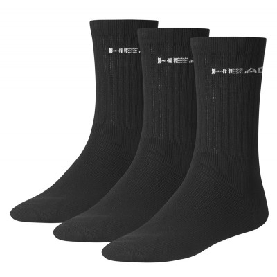 HEAD CREW (3 PAIR) PACK SOCKS - BLACK