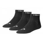 HEAD QUARTER (3 PAIR) PACK SOCKS - BLACK