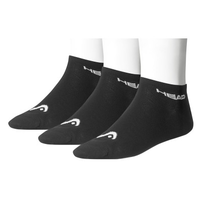 HEAD SNEAKER (3 PAIR) PACK SOCKS -  BLACK