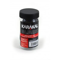 KARAKAL RACKETBALL BALLS BLACK (COMPETITION)TUBE OF 2