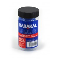 KARAKAL RACKETBALL BALLS BLUE (REC)- TUBE OF 2