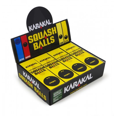 KARAKAL SQUASH BALLS ELITE DOUBLE YELLOW KARAKAL SQUASH BALLS ELITE DOUBLE YELLOW