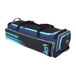 KOOKABURRA CRICKET BAG 4500 WHEELIE BAG NAVY/AQUA