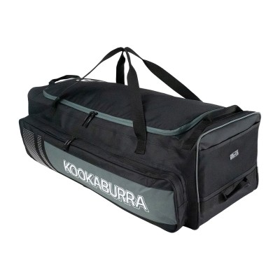 2025 KOOKABURRA CRICKET BAG 4500 WHEELIE BLACK/GREY