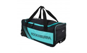 2025 KOOKABURRA CRICKET BAG 9500 WHEELIE BLACK/TEAL