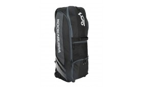 2025 KOOKABURRA CRICKET BAG WD2000 WHEELIE DUFFLE BLACK/GREY