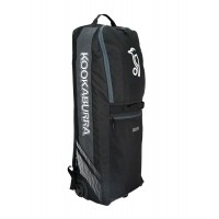 2025 KOOKABURRA CRICKET BAG WD5000 WHEELIE DUFFLE BLACK GREY