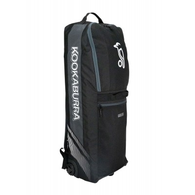 2025 KOOKABURRA CRICKET BAG WD5000 WHEELIE DUFFLE BLACK GREY