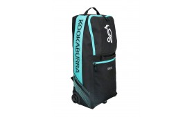 2025 KOOKABURRA CRICKET BAG WD6000 WHEELIE DUFFLE BLACK/TEAL