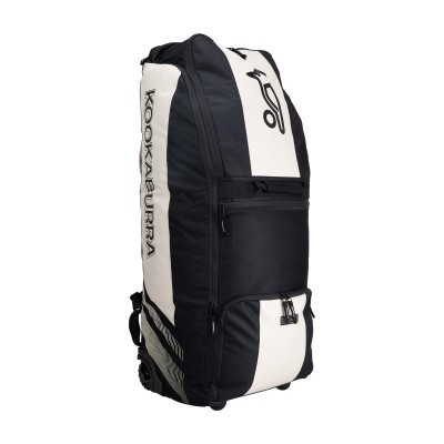 2026 KOOKABURRA CRICKET BAG WD2000 WHEELIE DUFFLE BLACK/BONE