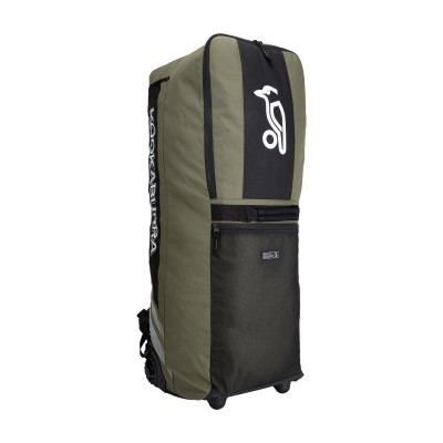 2026 KOOKABURRA CRICKET BAG WD4000 WHEELIE DUFFLE KHAKI/BLAC
