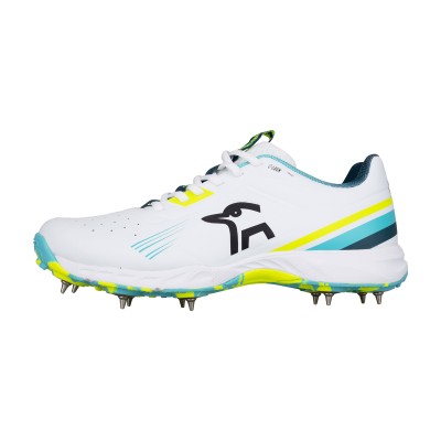 KOOKABURRA KC 3.0 SPIKE CRICKET SHOE AQUA/YELLOW