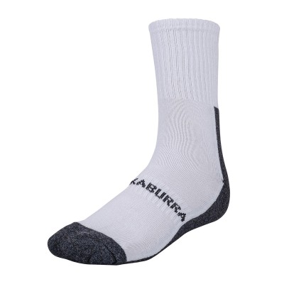 KOOKABURRA AIR FLEX SOCK WHITE 2 PAC