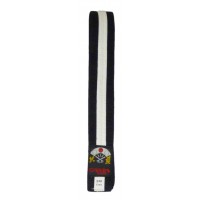 KARATE BELT(2 COLOUR) JUNIOR - BLACK/WHITE