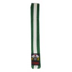 KARATE BELT(2 COLOUR) JUNIOR - GREEN/WHITE