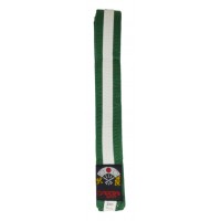 KARATE BELT(2 COLOUR) JUNIOR - GREEN/WHITE