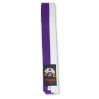 KARATE BELT(2 COLOUR) JUNIOR - PURPLE/WHITE