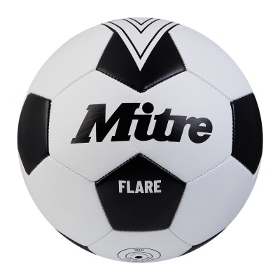 MITRE FLARE FOOTBALL WHITE / BLACK - SIZE 5