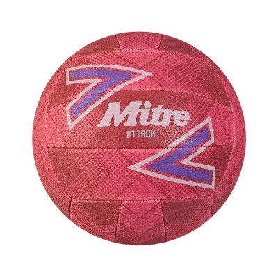 MITRE ATTACK NETBALL PINK/PURPLE/WHITE