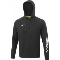 MIZUNO TERRY HOODIE BLACK