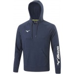 MIZUNO TERRY HOODIE NAVY
