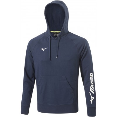 MIZUNO TERRY HOODIE NAVY