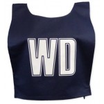 LETTERED NETBALL BIBS MEDIUM NAVY/WHITE