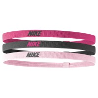 2024 NIKE HEADBANDS ELASTIC 2.0 3PK SPARK/GRIDIRON/PINK GLAZ